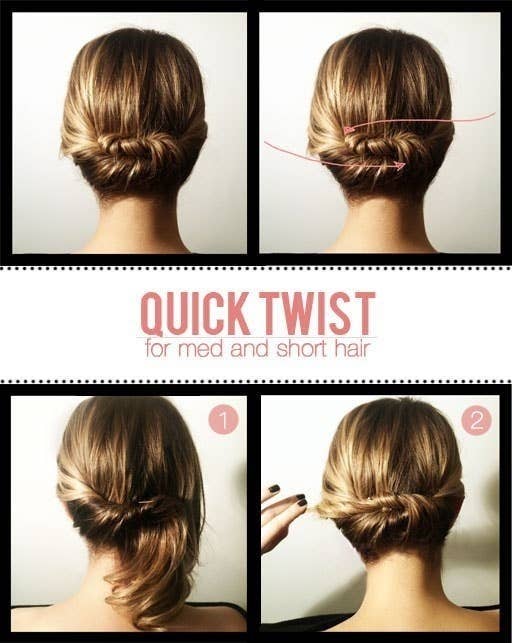 10 easy hairstyles for short hair! Very cute and nice hairstyles! 