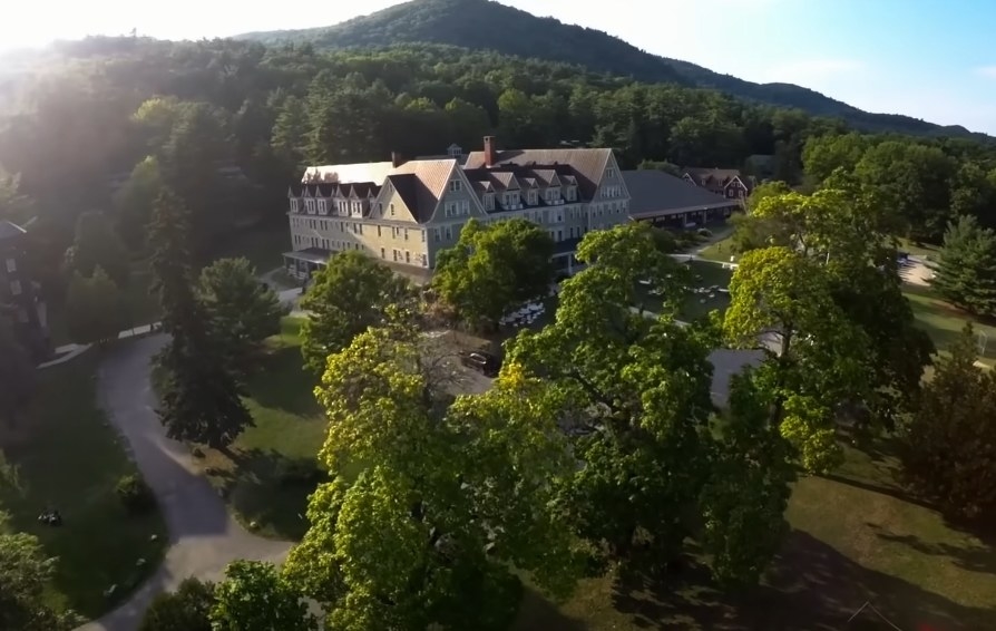 A drone shot of one of the estates for NXIVM in Albany New York
