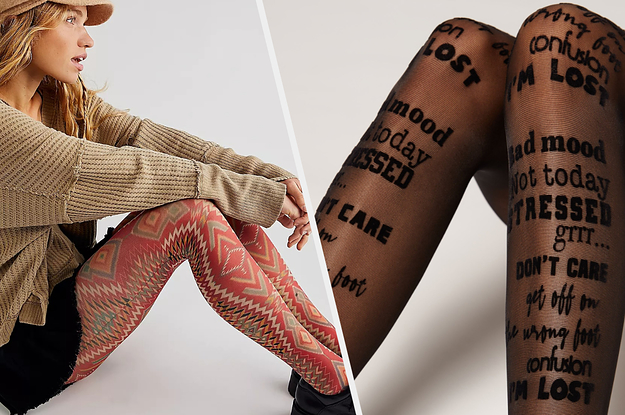 Patterned Tights Are An Easy Way To Spice Up Any Outfit