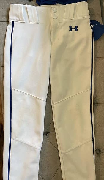 a reviewer photo of the same pant with the stains removed