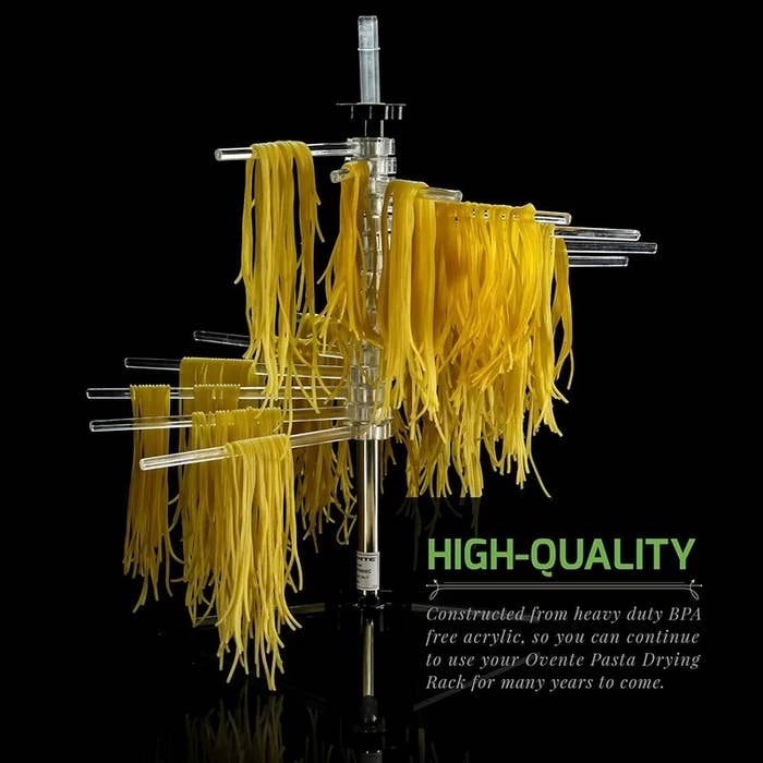 Drying rack with pasta