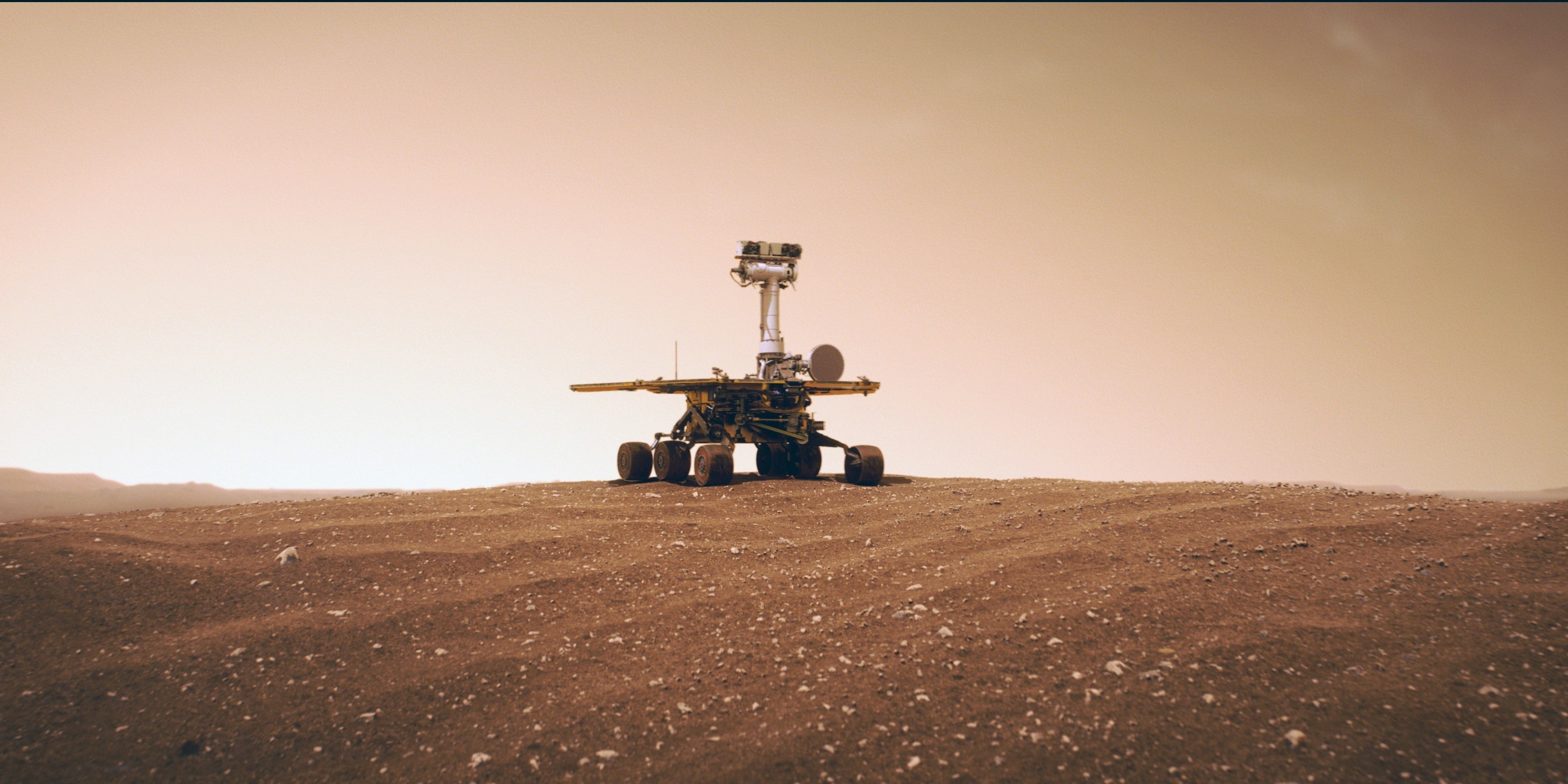 Mars Rover Opportunity on Mars
