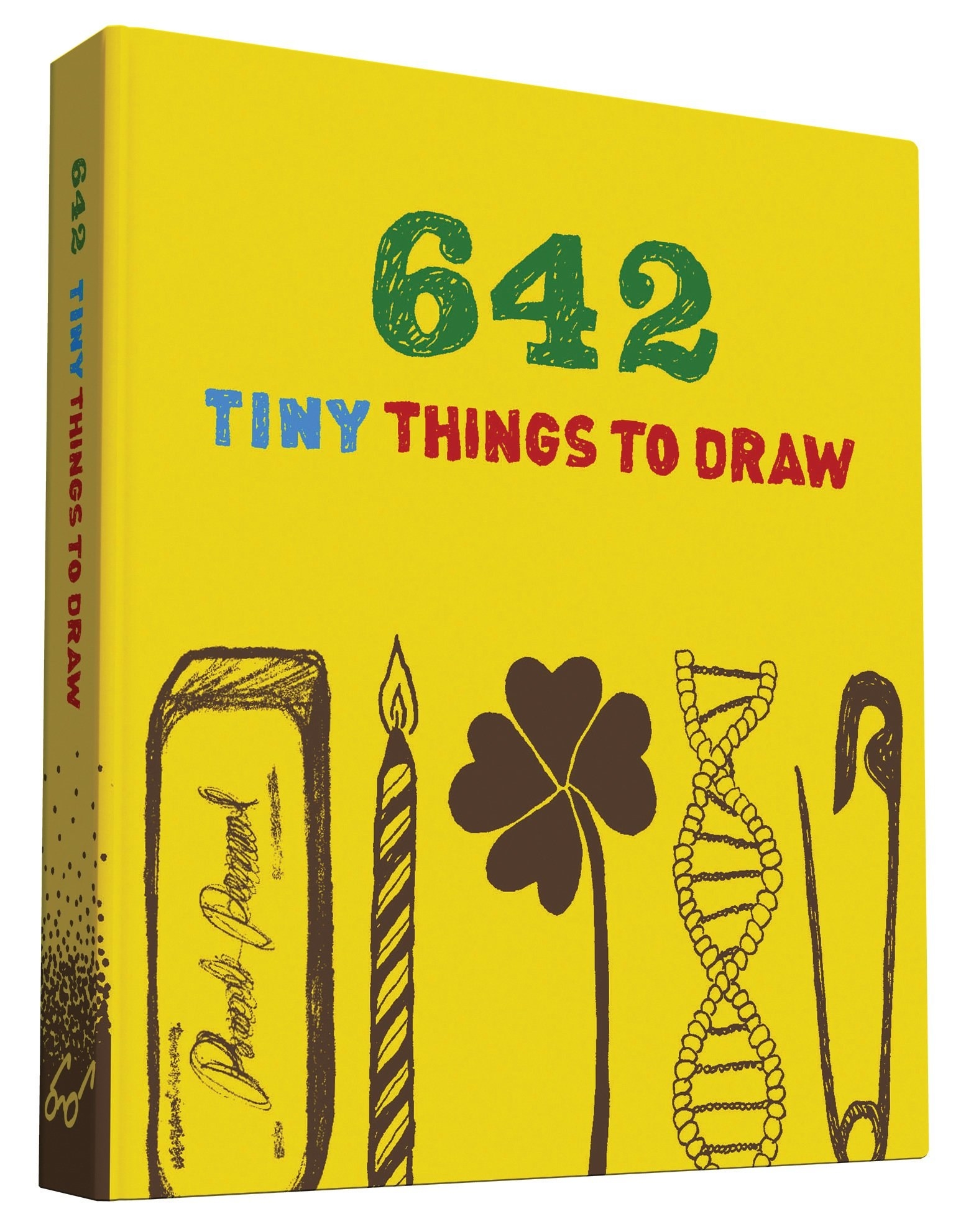 the book cover for 642 tiny things to draw