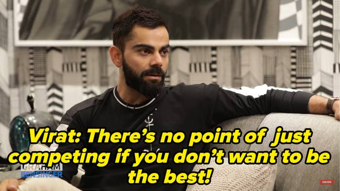 Virat Kohli speaking