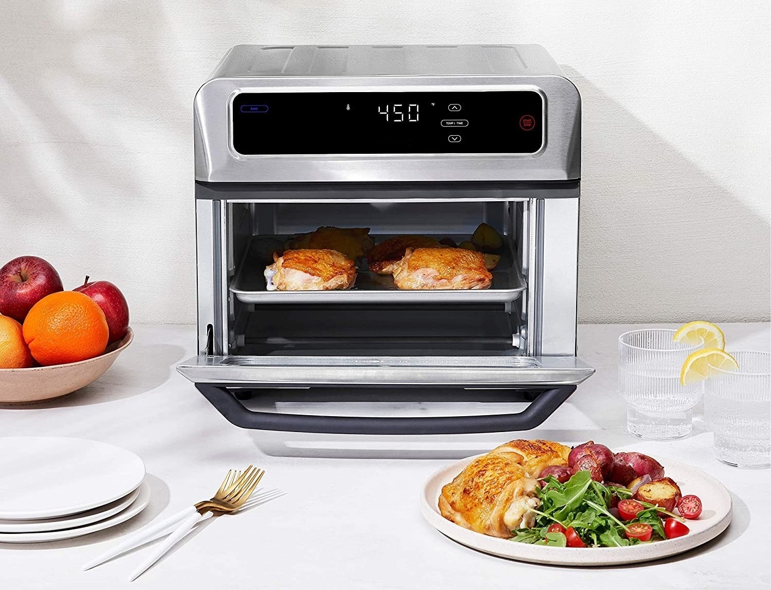 Horno freidora de aire de 20 litros digital Chefman