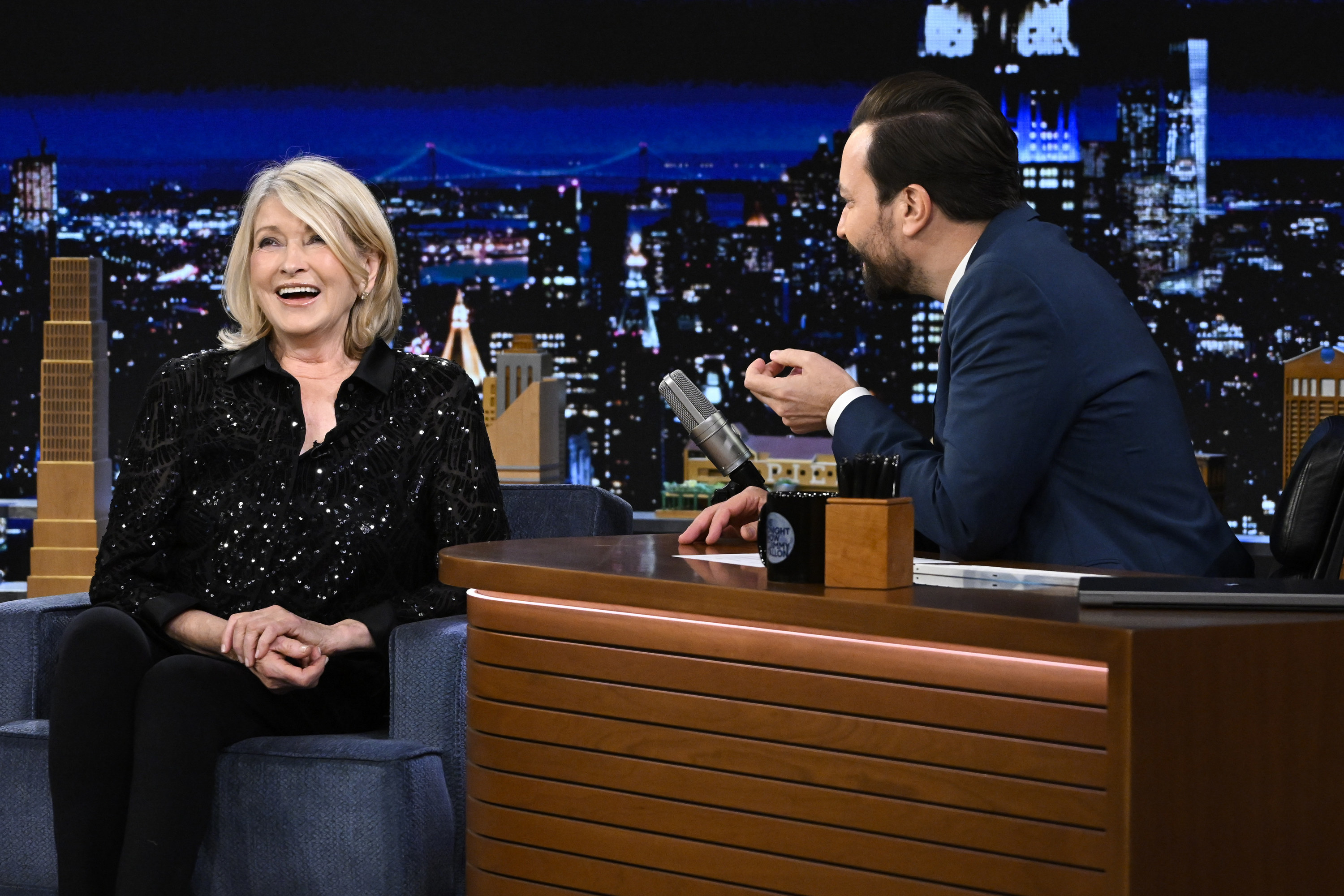 Martha Stewart with Jimmy Fallon