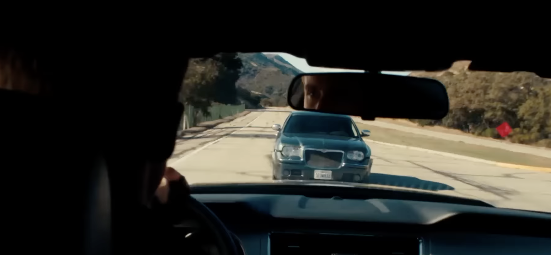 ryan gosling about to drive into another car