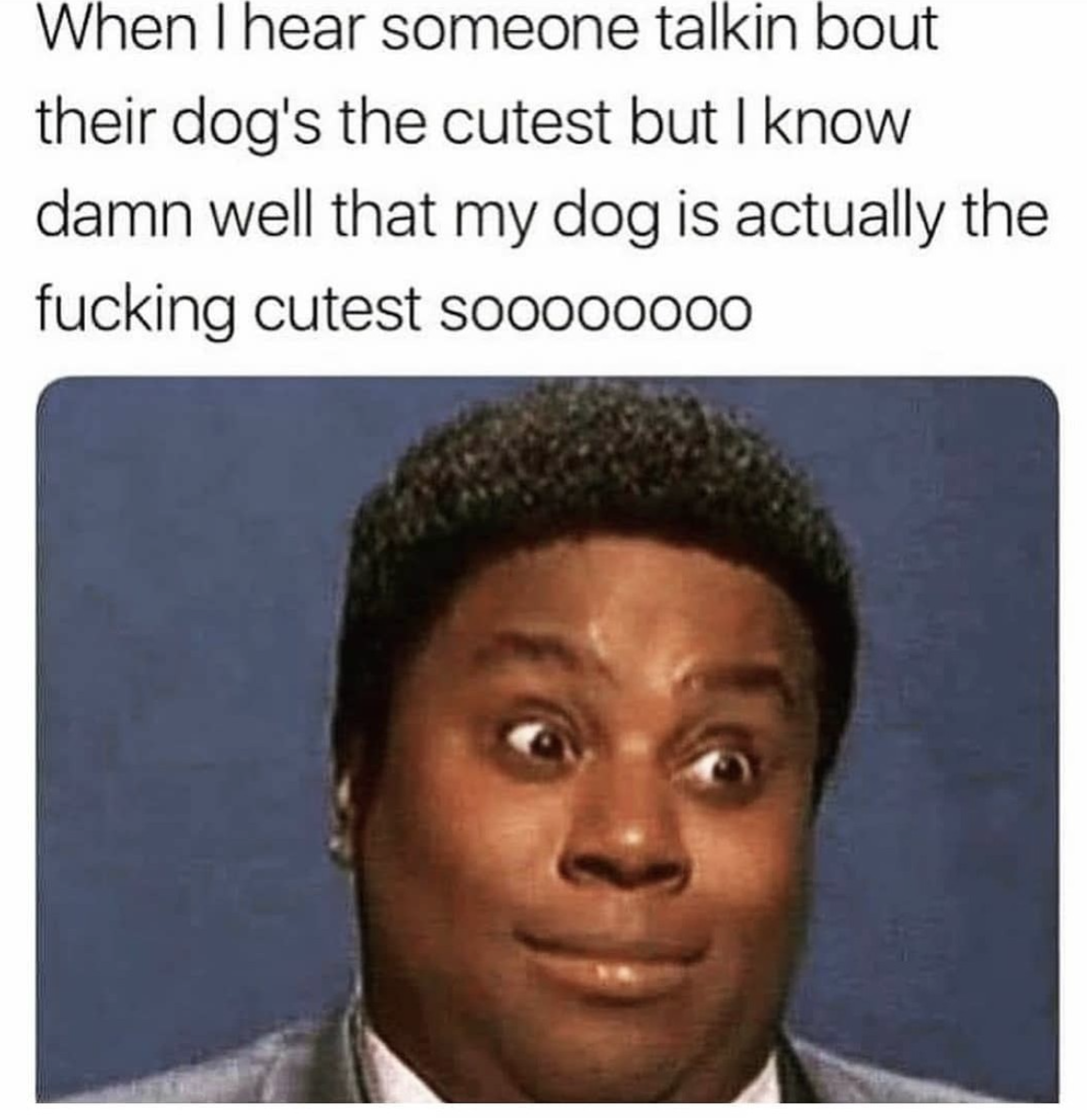 ...&quot;but I know damn well that my dog is actually the fucking cutest sooooooo&quot;