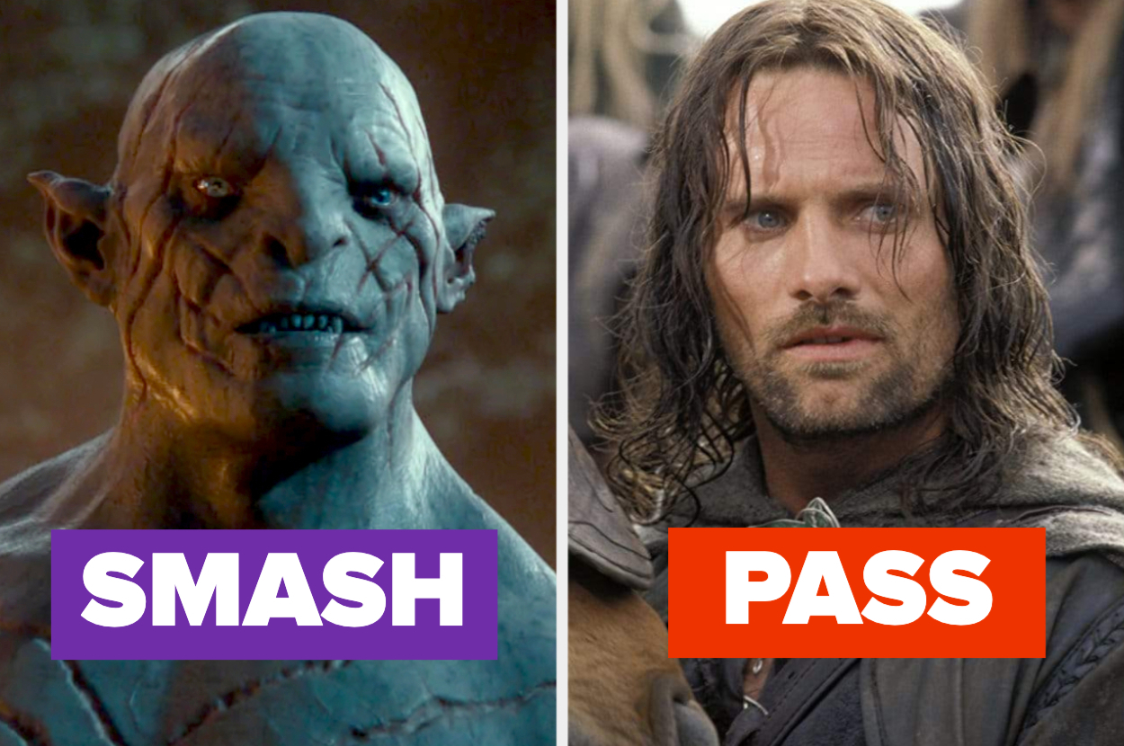 Would You Smash Or Pass These Tolkien Characters?