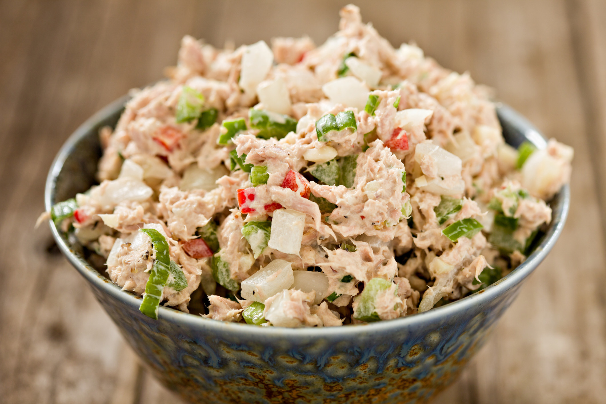 Freshly made tuna fish salad.