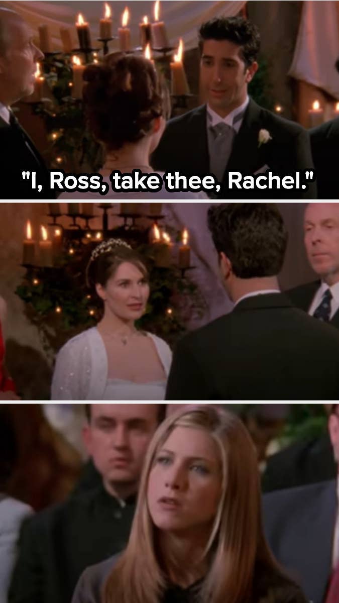 &quot;I, Ross, take thee, Rachel...&quot;