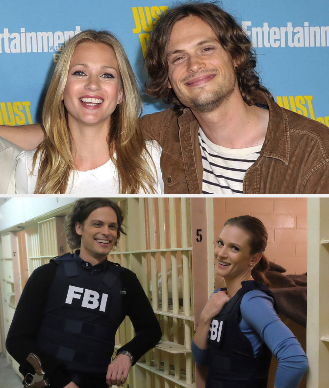 Matthew Gray Gubler and A.J. Cook