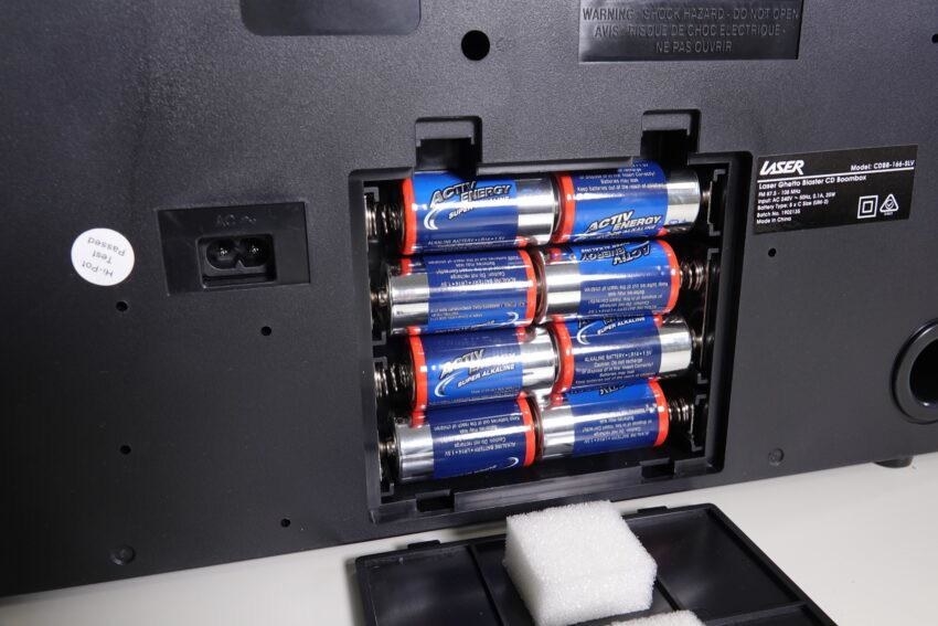 Batteries in a toy