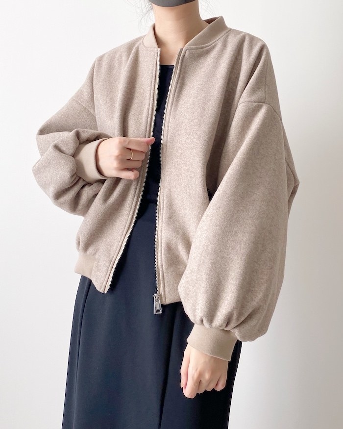 zara プラッシュボンバージャケット Ｌサイズ