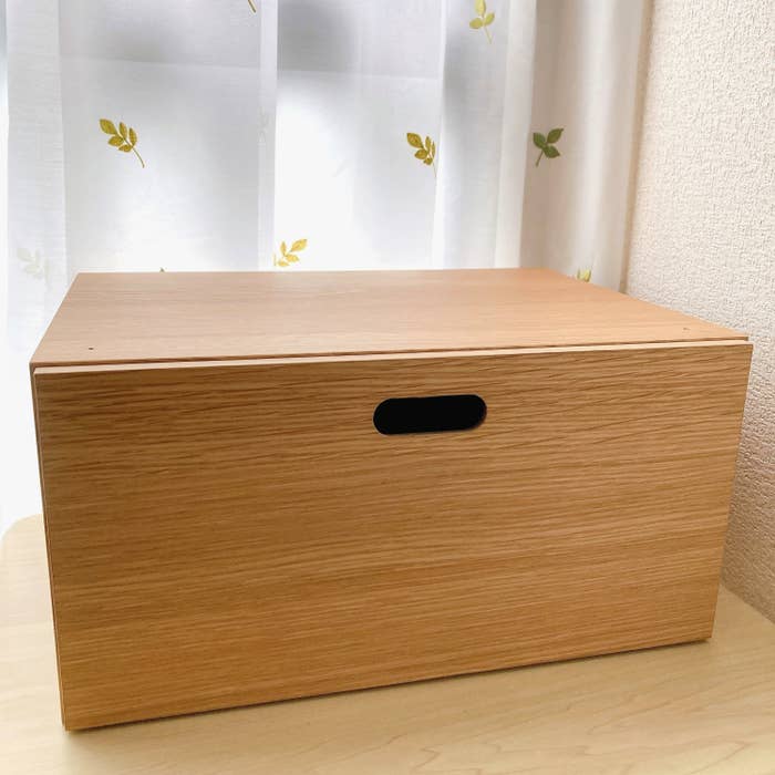 無印良品のおすすめ収納アイテム「スタッキングチェスト・ハーフ・引出し・1段/オーク材突板」