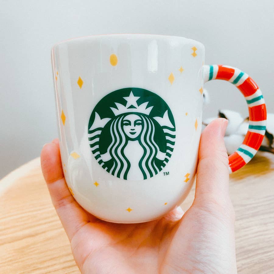 おとぎ話の世界じゃん…♡スタバの「お菓子みたいなマグカップ」見てる  