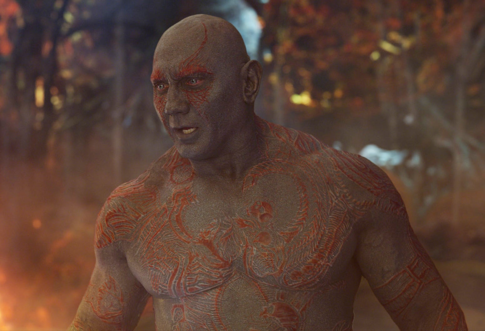 Dave Bautista in Guardians of the Galaxy Vol. 2