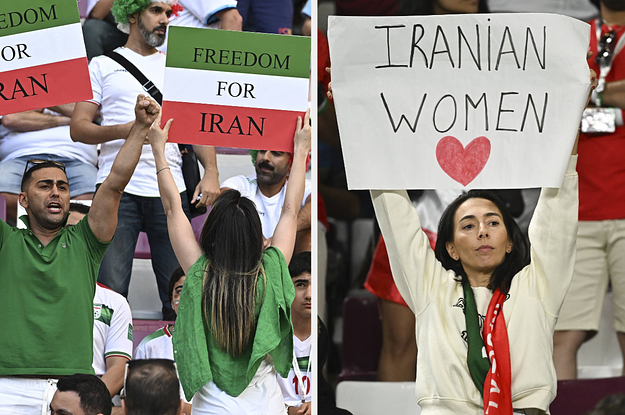 Photo of Iranian Soccer Players And Fans Protested At The World Cup In Solidarity With Anti-Government Demonstrations Back Home