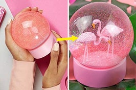 Including a flamingo snow globe, colorful marshmallows, and more products that'll probably make your day.