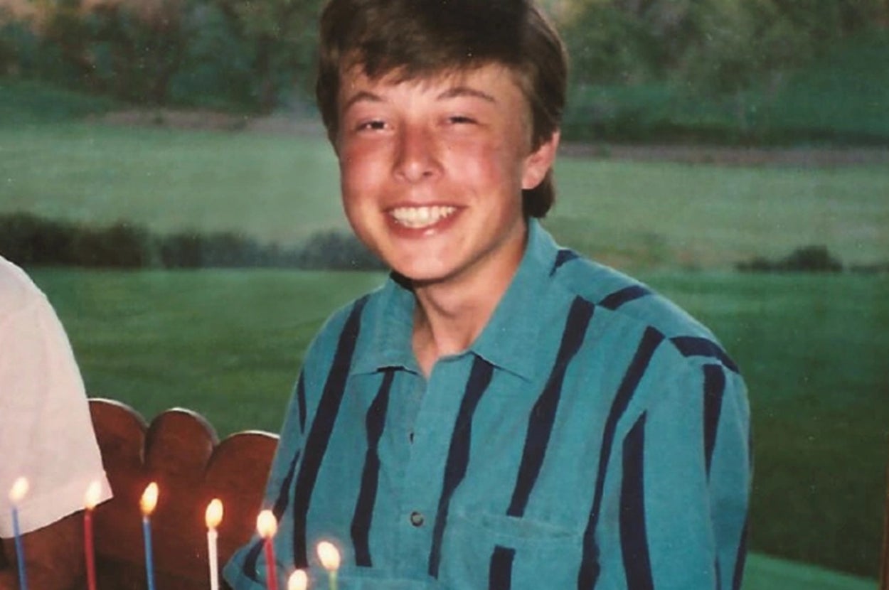 young elon musk
