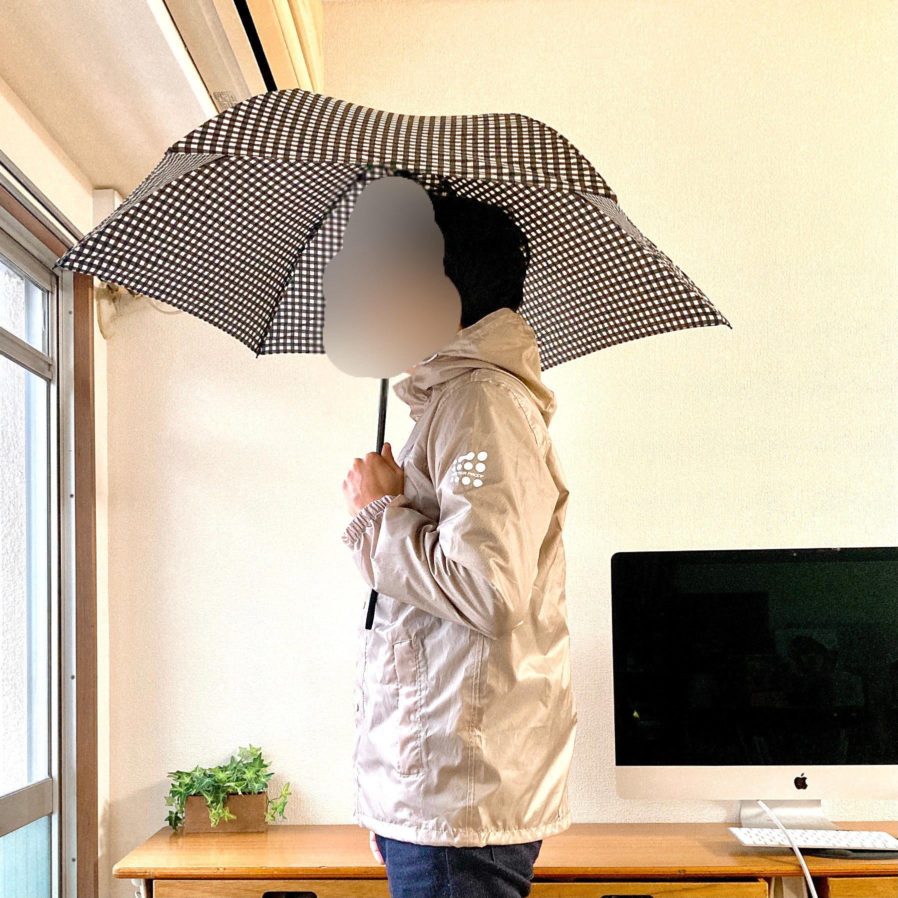 無印良品のおすすめアイテム「2通りにたためる 折りたたみ傘」