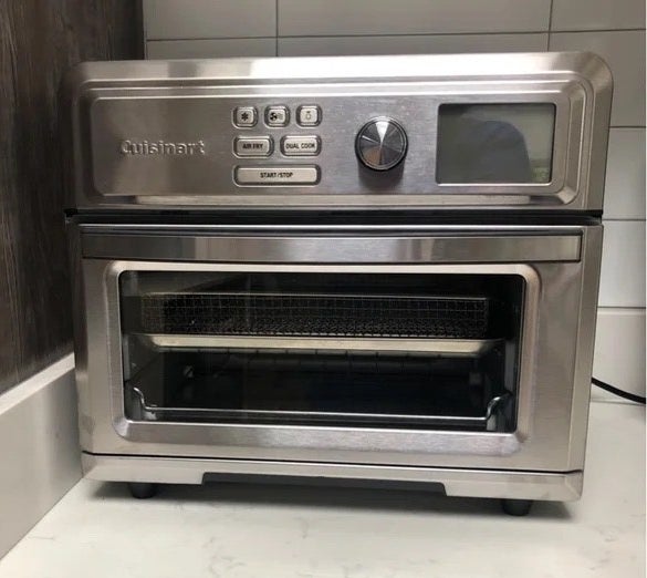 a reviewer photo of the air fryer toaster oven
