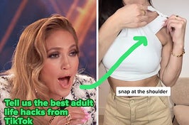 Jennifer Lopez praises a "World of Dance" contestant, TikToker kristinakacheeva shows off how to turn a white bodysuit into a crop top