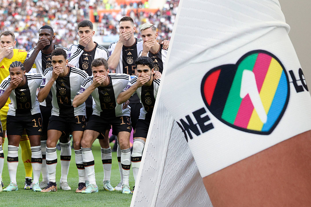 Photo of German Players Covered Their Mouths Before A World Cup Game After Not Being Allowed To Support LGBTQ People