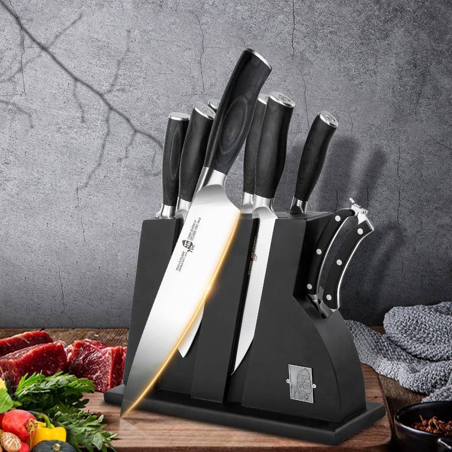 Henckels self-sharpening knife block set unboxing 