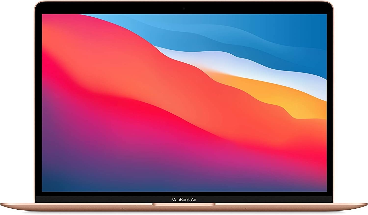 The MacBook on a blank background