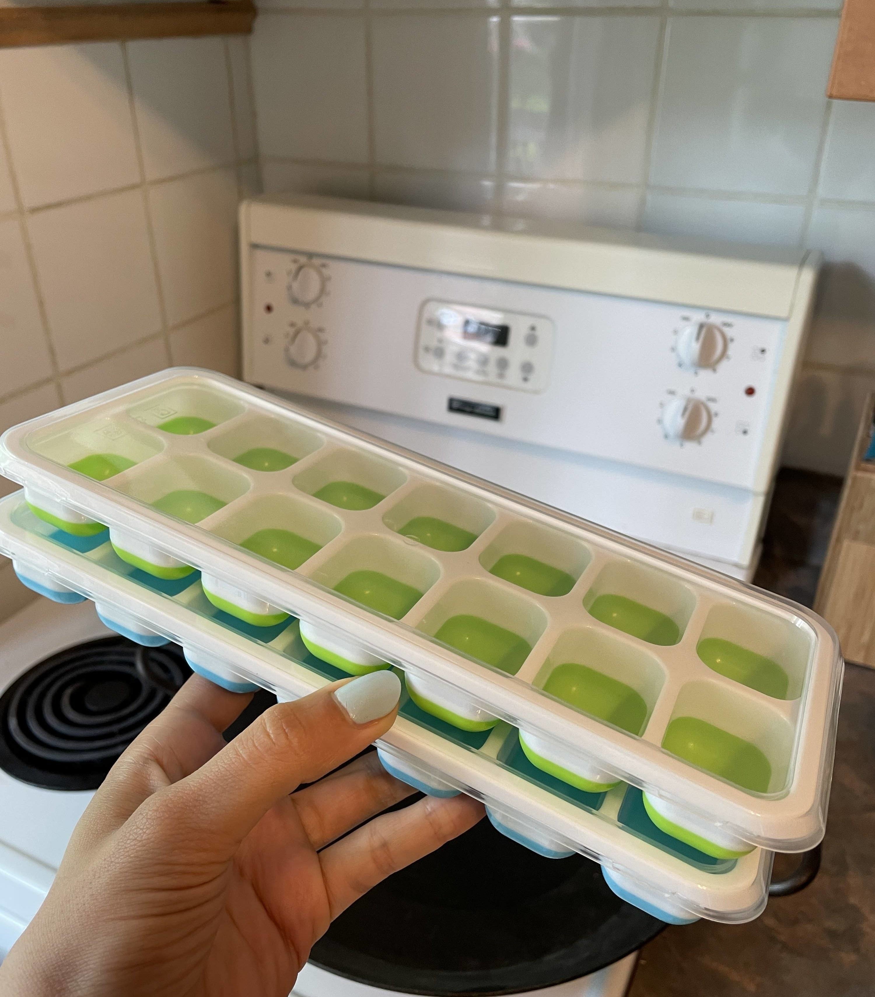 brittany holding two ice cube trays