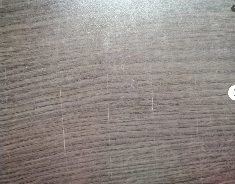 Knife marks on a countertop