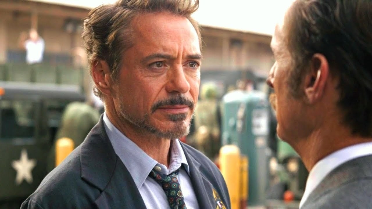 escena de Tony Stark en End Game