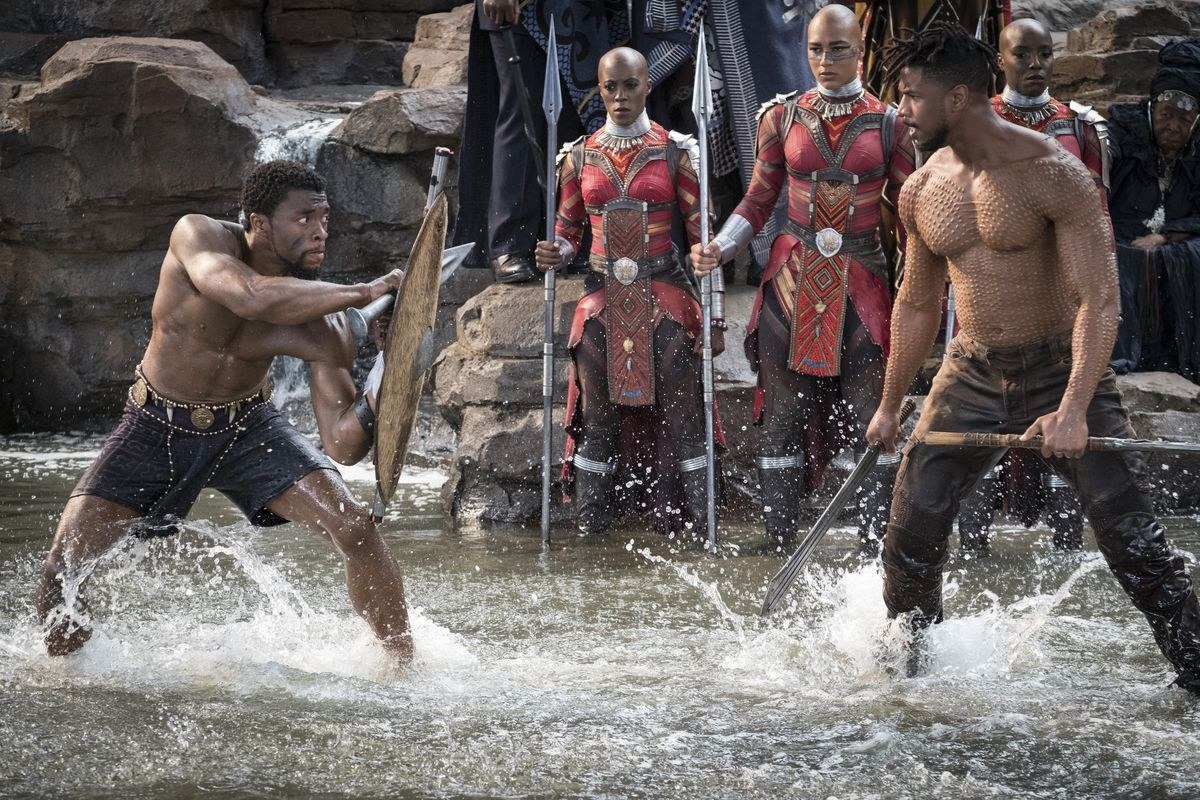 Escena de Killmonger en Black Panther