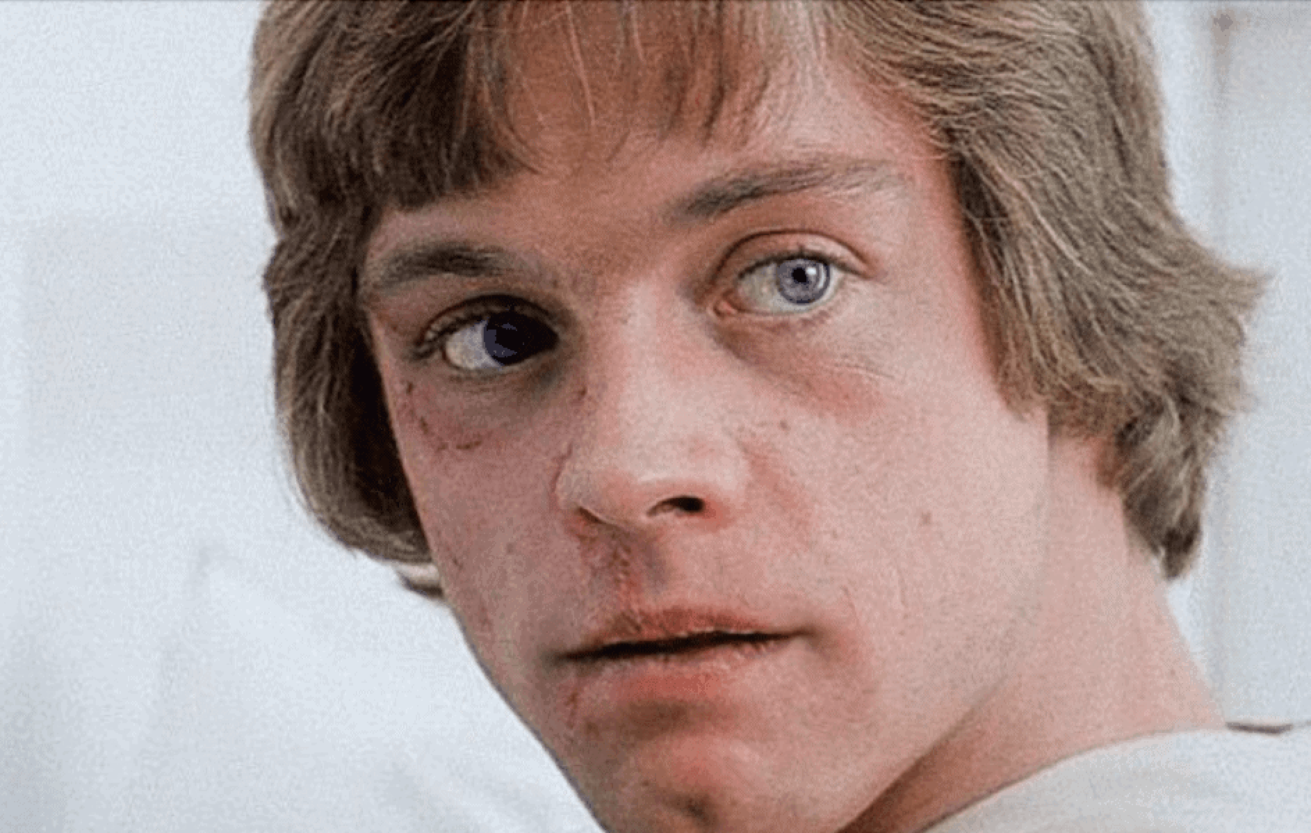 Closeup of Luke Skywalker