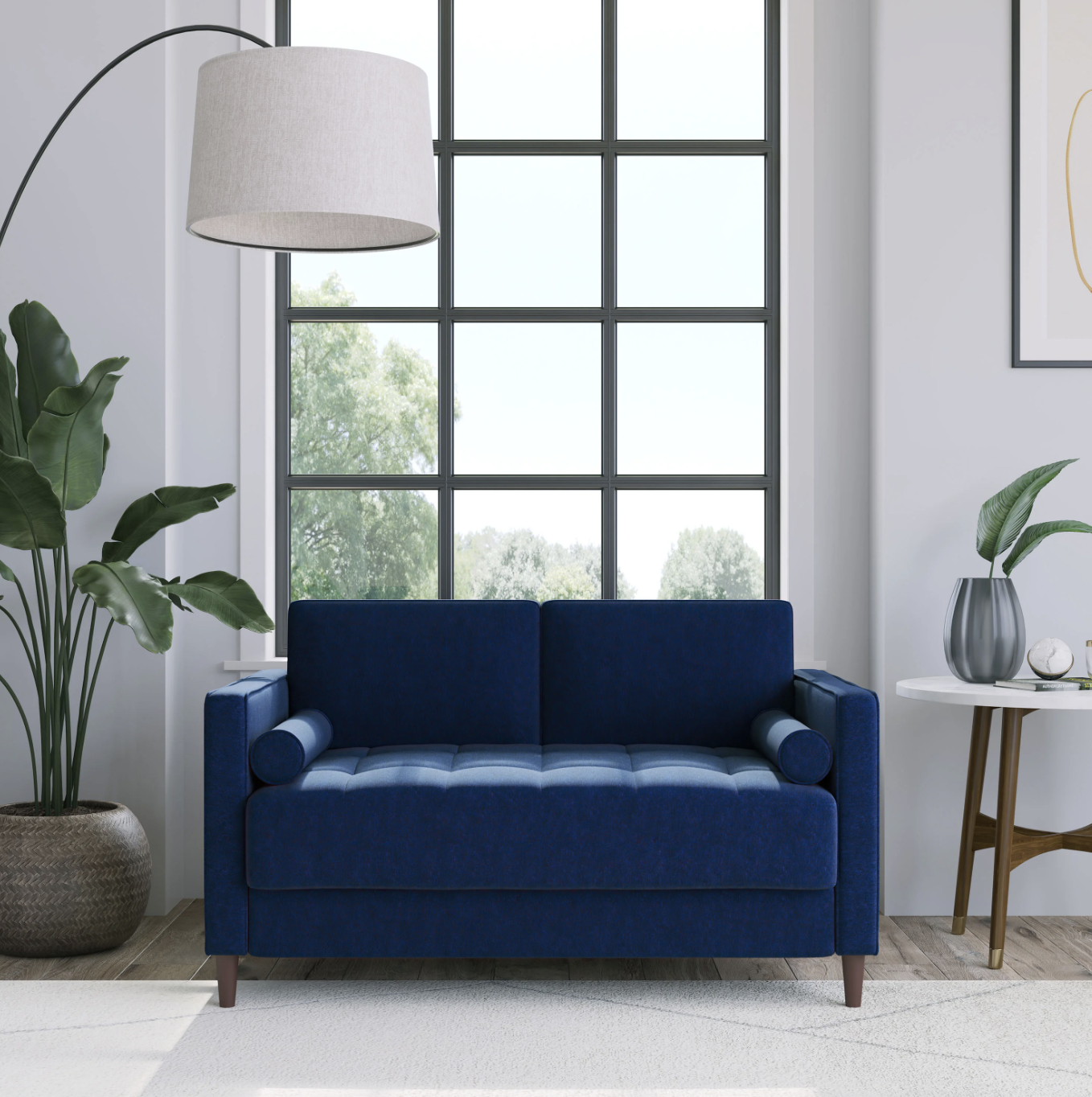 the blue couch