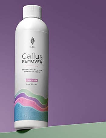 The bottle of callous remover