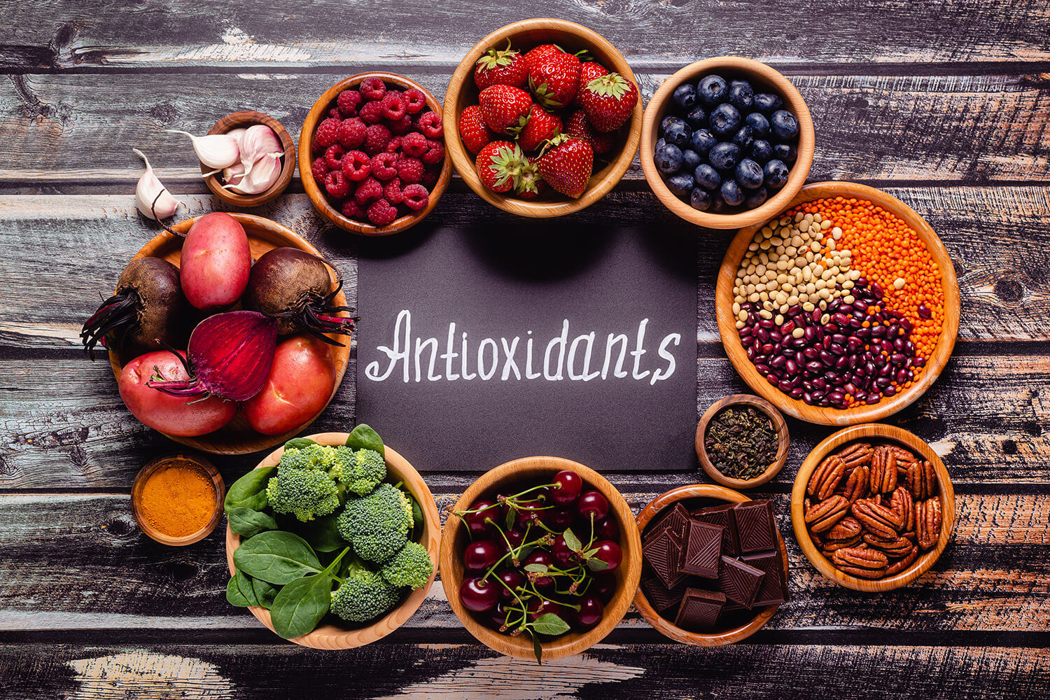 Some health promoting Antioxidant supplements contains naturally sourced vegitables and fruits