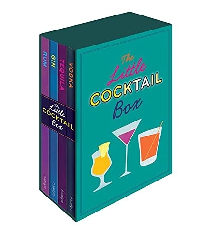 A picture of a set of cocktail books