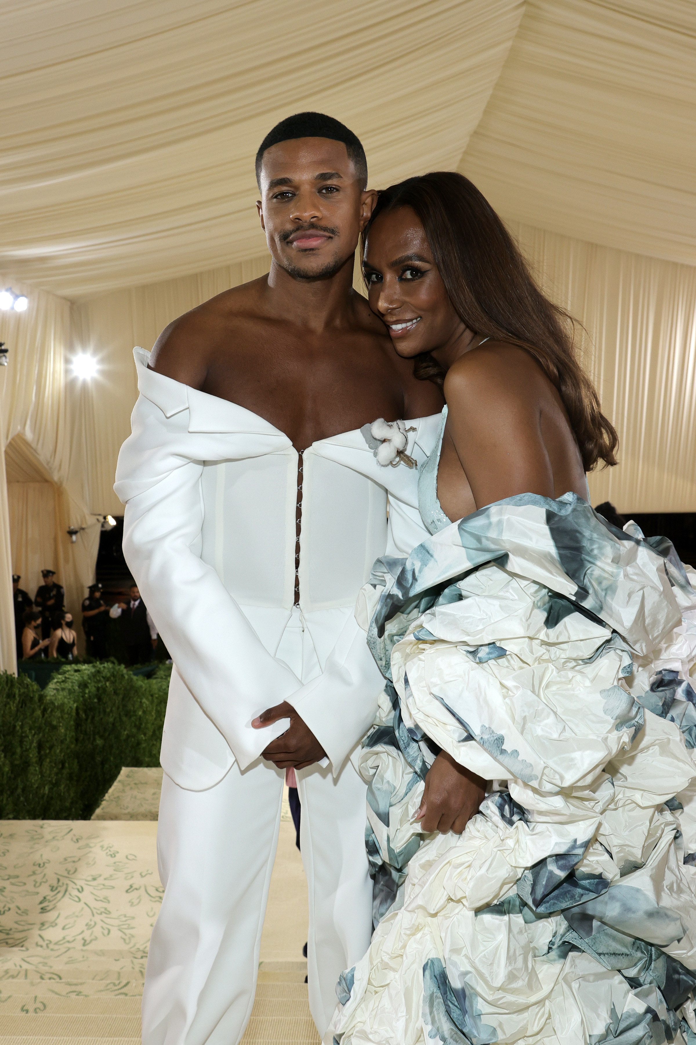 Jeremy at the Met Gala with Janet Mock