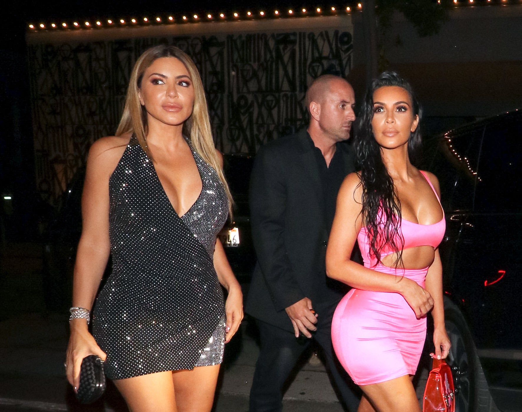 Kim Kardashian and Larsa Pippen in 2018 around Los Angeles