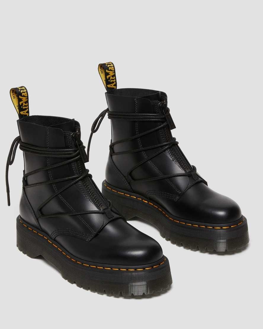 the black platform boots