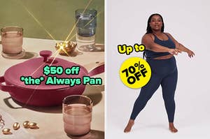 $50 off the always pan / up to 70% off girlfriend collective