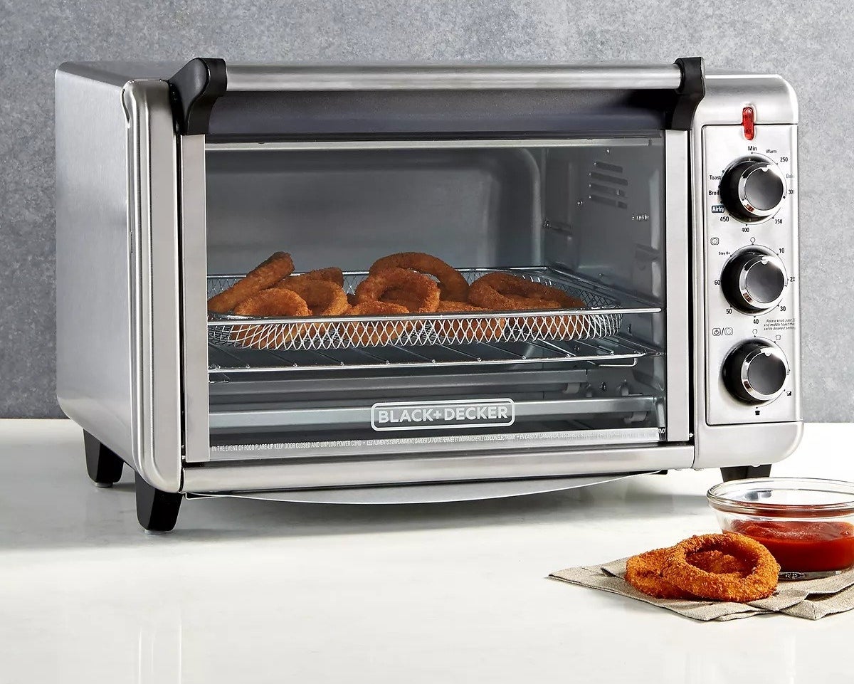 the oven with an air fryer basket