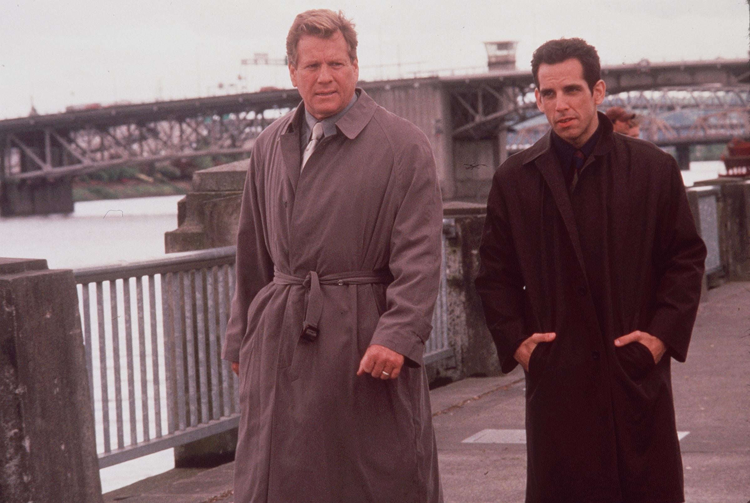 1998 Ryan O&#x27;Neal And Ben Stiller Star In The New Movie &quot;Zero Effect&quot;
