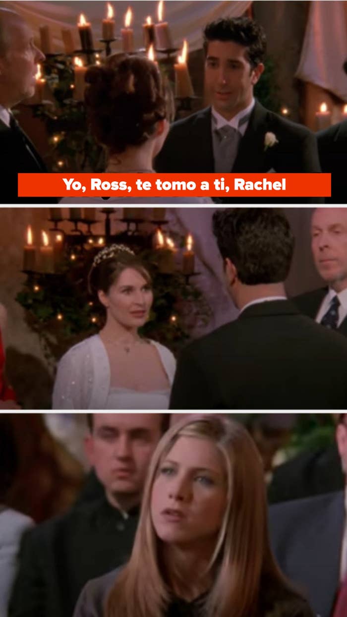 &quot;I, Ross, take thee, Rachel...&quot;