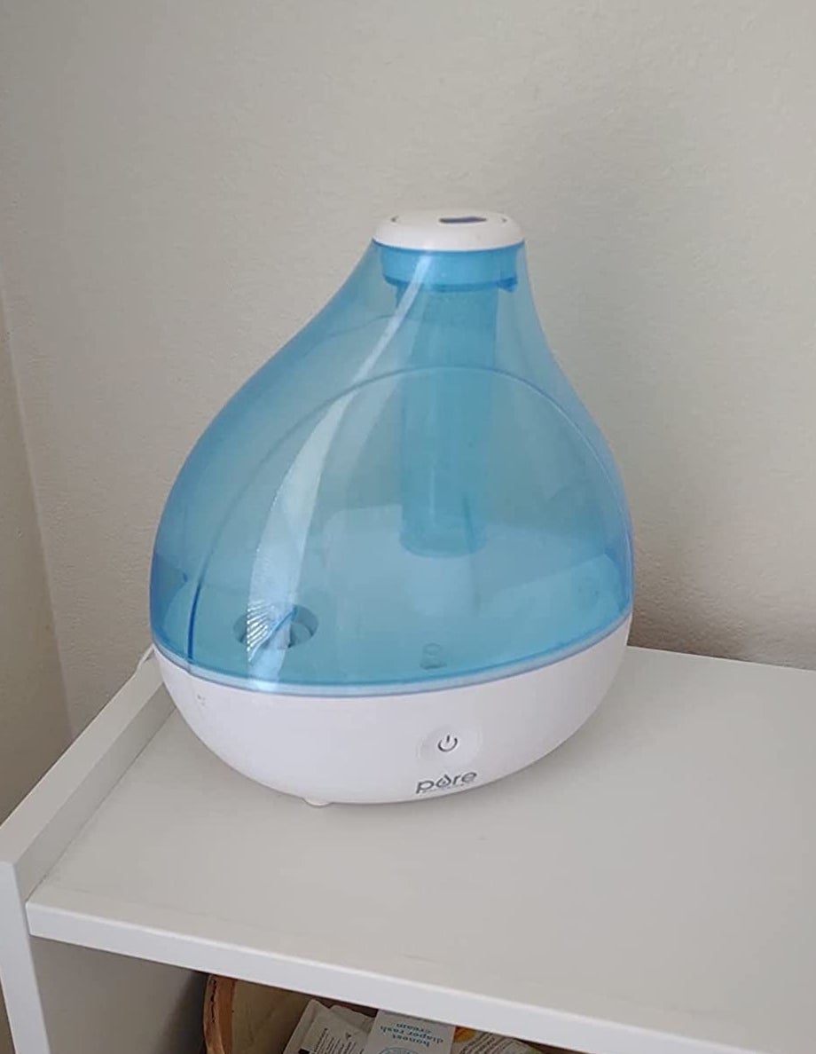 Reviewer image of blue humidifier