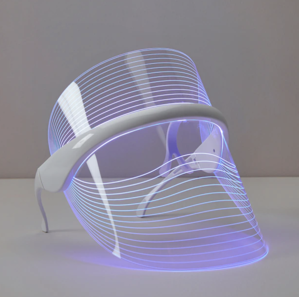 the light therapy mask on a blank background