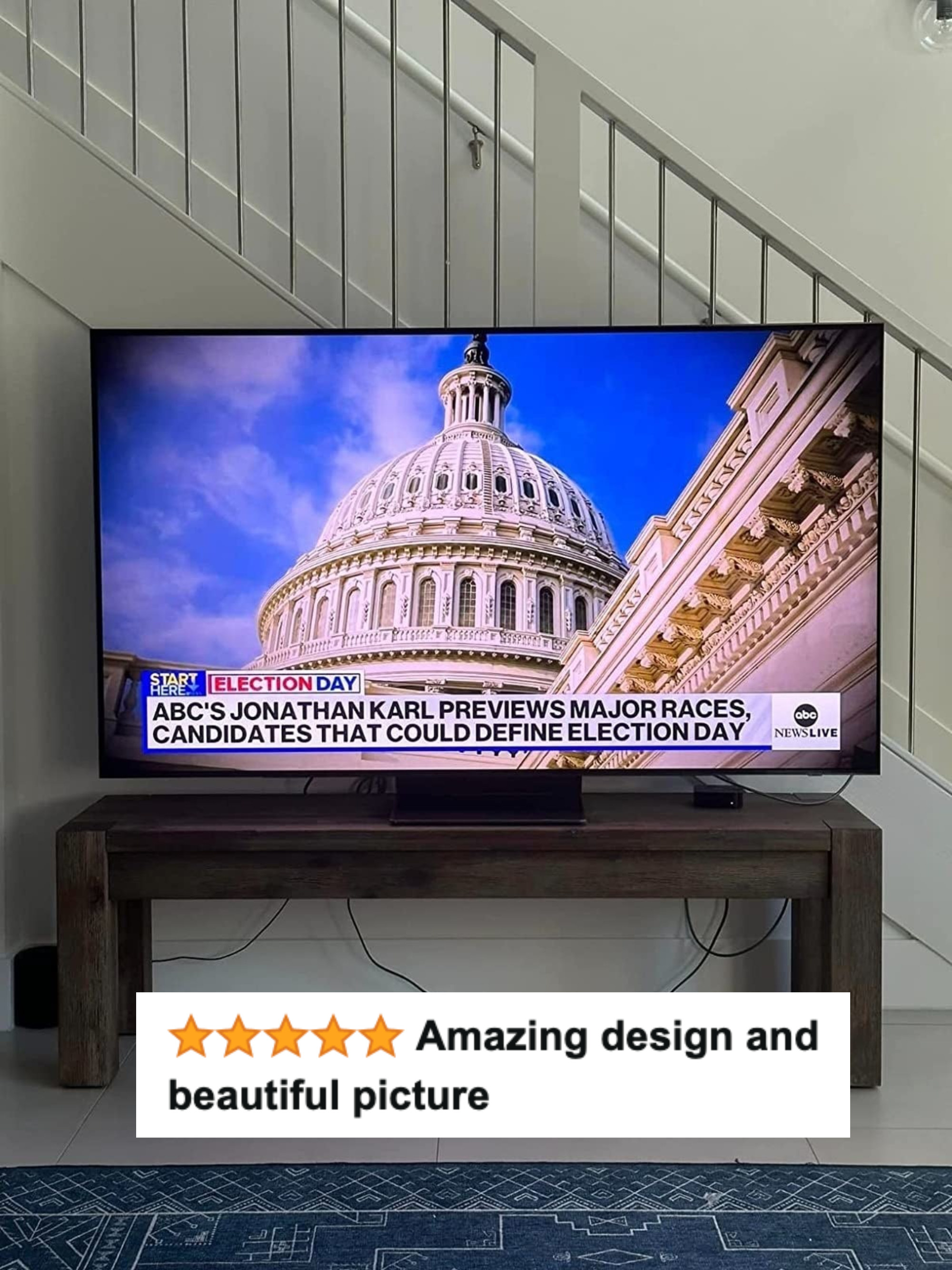 Reviewer&#x27;s crisp tv with 5-star review