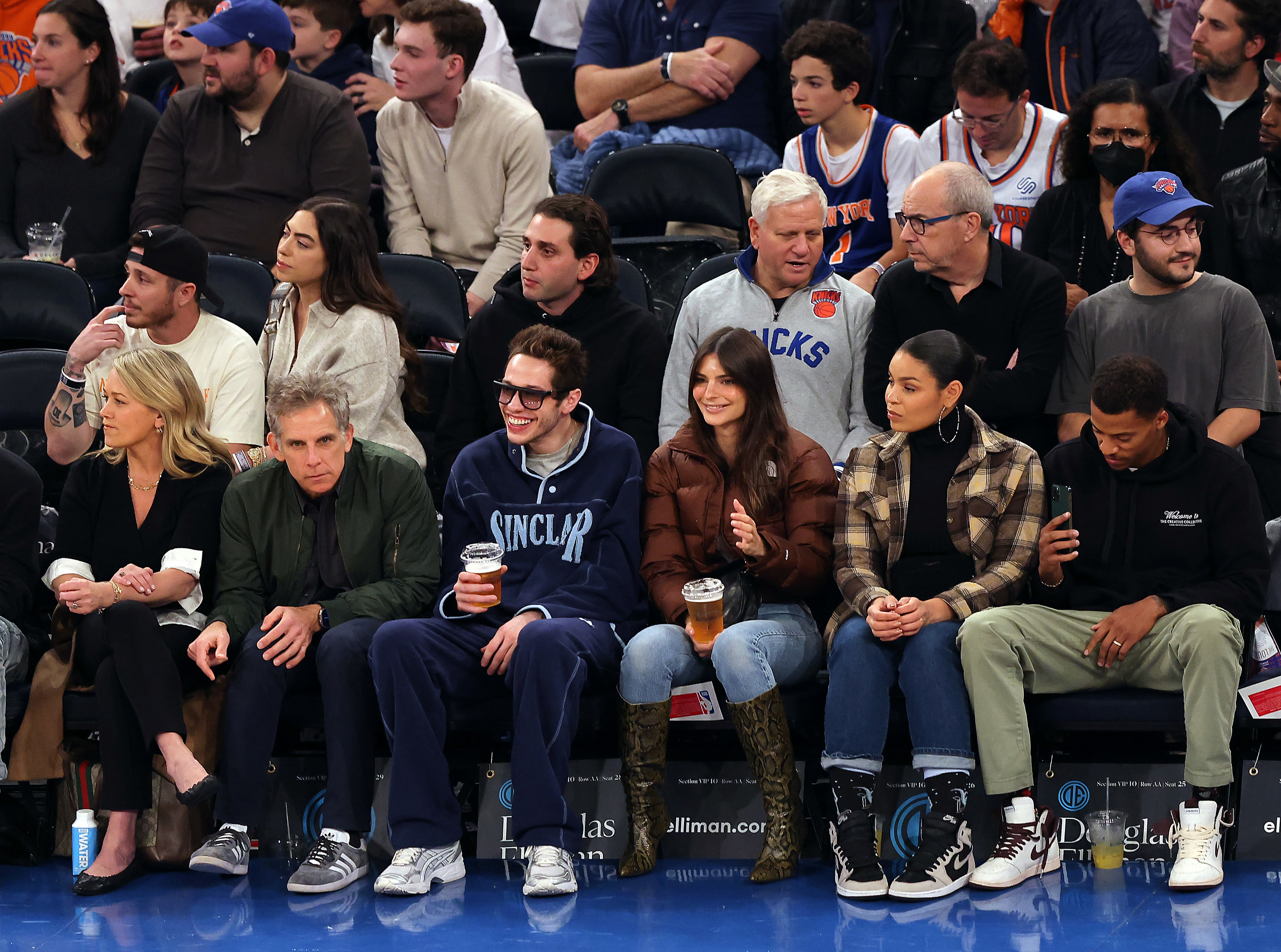 Pete Davidson And Emily Ratajkowski Knicks Game Photos - 40